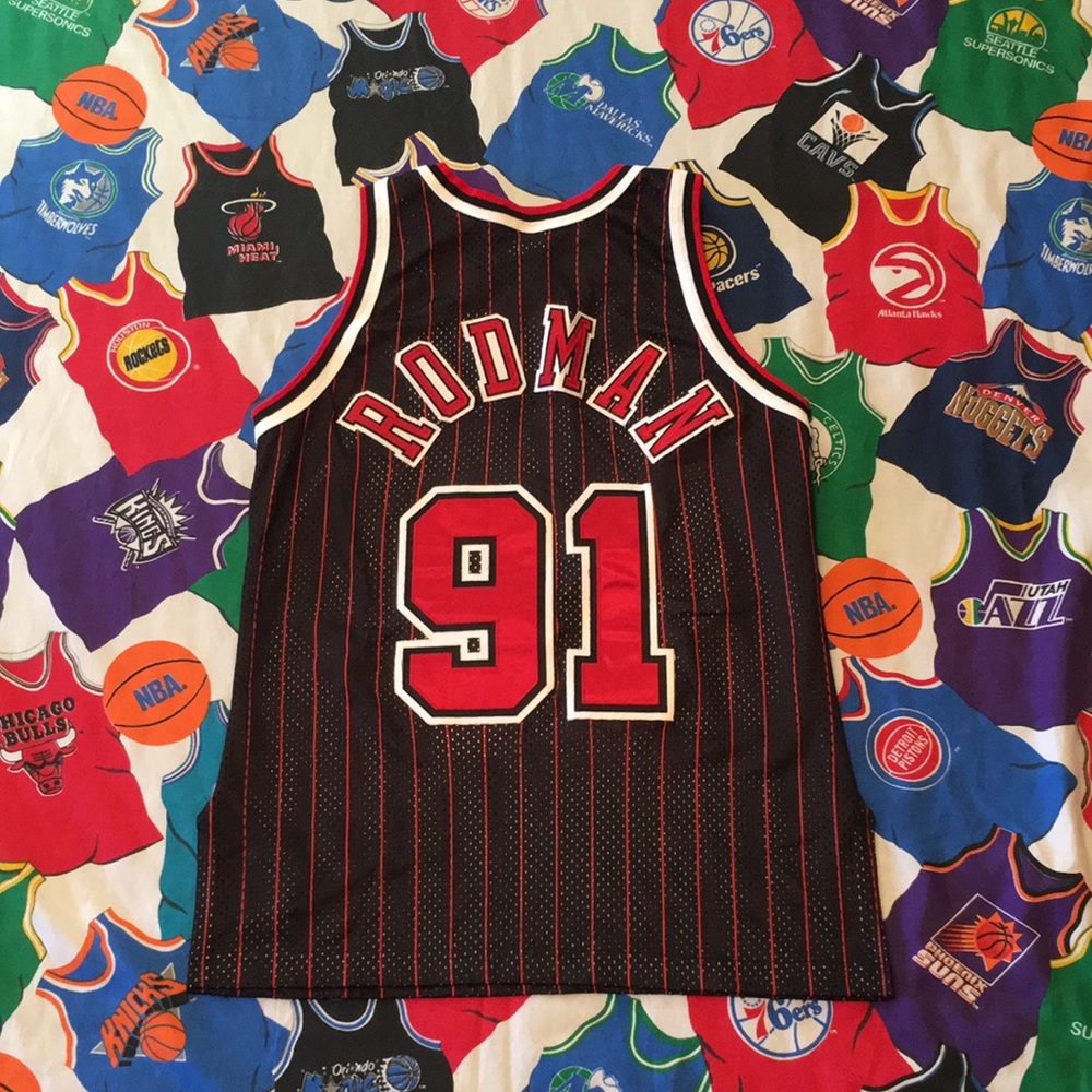 Vintage Champion Bulls “Rodman” Authentic Jersey - Picture 2 of 4
